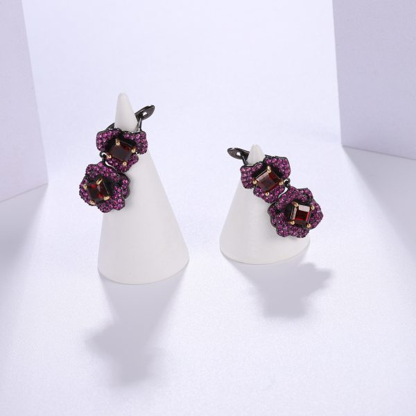 Gemstone Earrings-C8234E - 图片 5