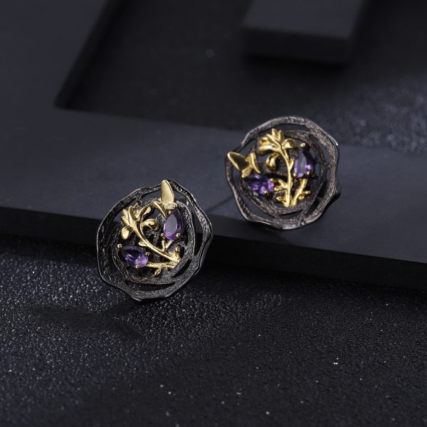 Gemstone Earrings-C7934E - 图片 5