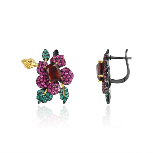 Gemstone Earrings-C8222E