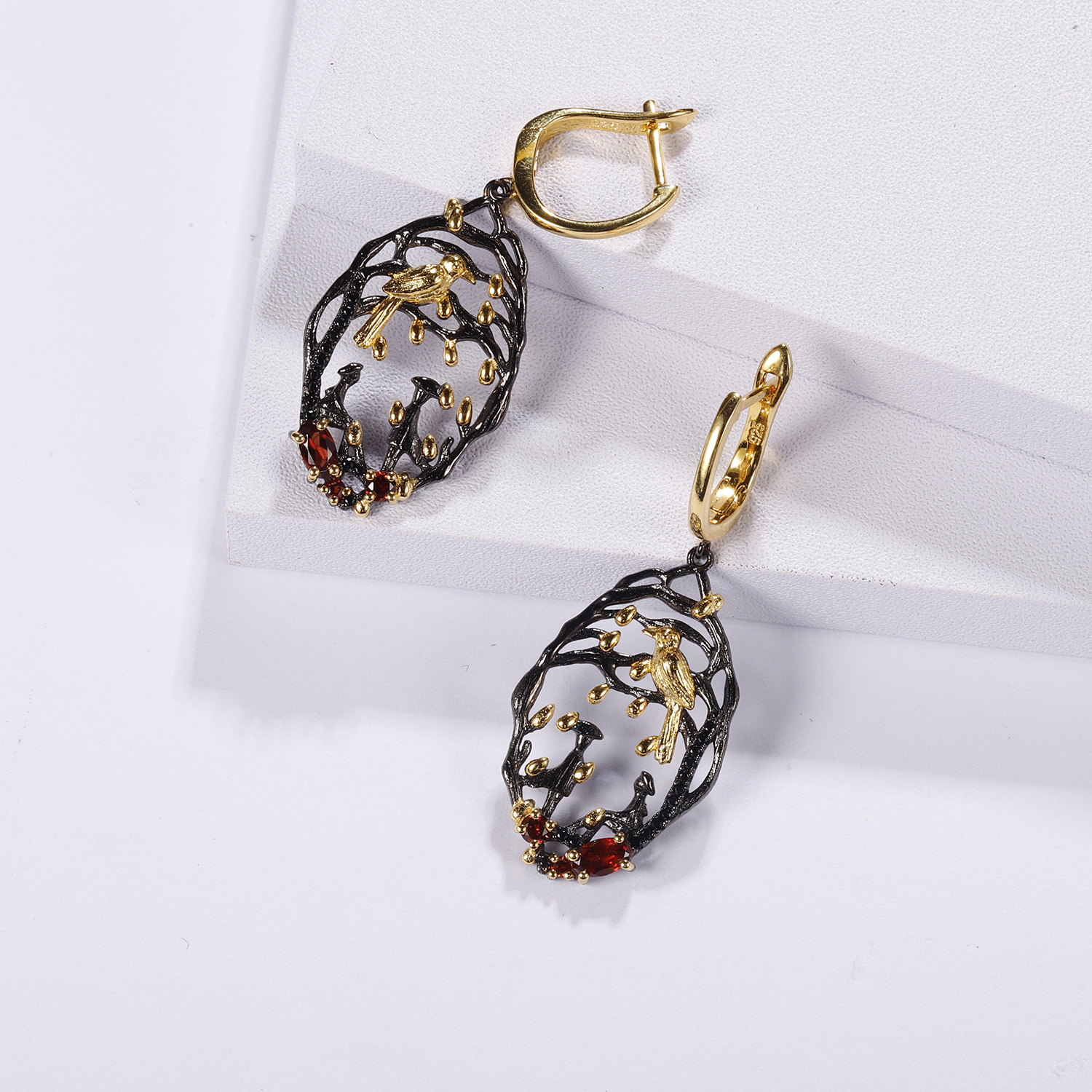 Gemstone Earrings-C8198E - 图片 5