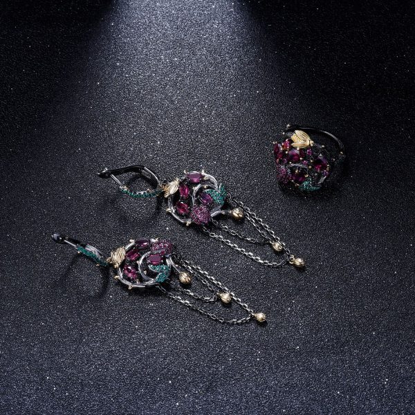 Gemstone Earrings-C7750E - 图片 5