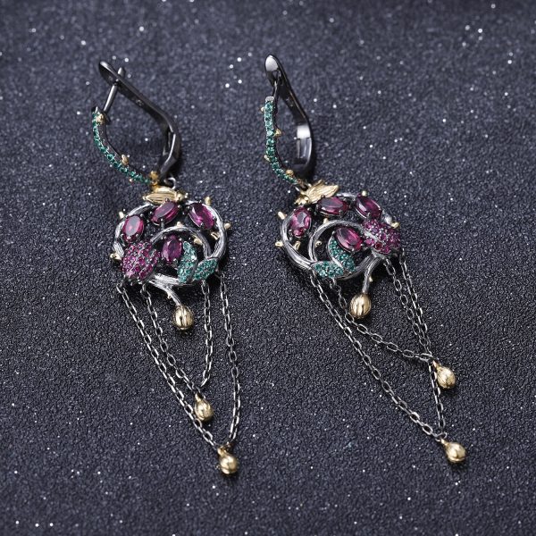 Gemstone Earrings-C7750E - 图片 6