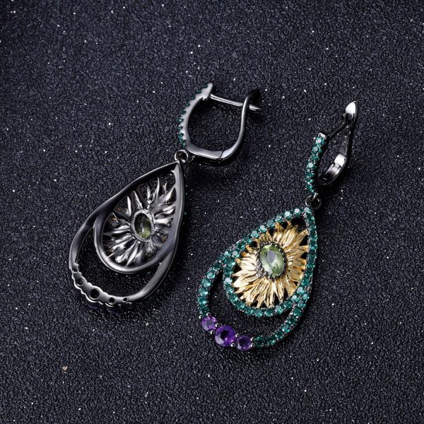 Gemstone Earrings-C7611E - 图片 4