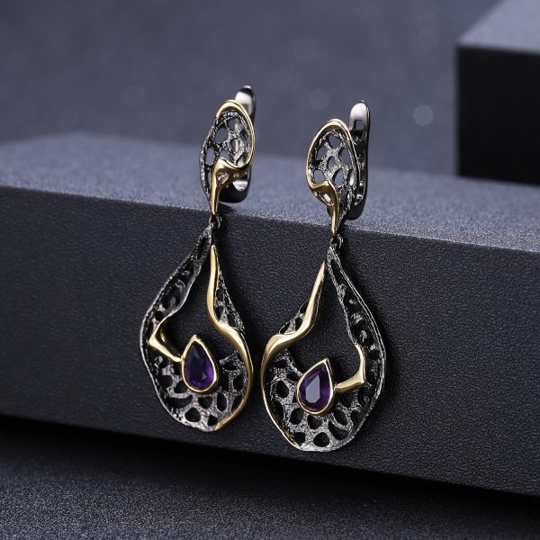 Gemstone Earrings-C7914E - 图片 6