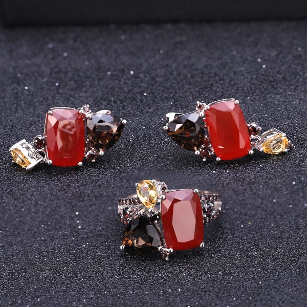 Gemstone Earrings-C7644E - 图片 4