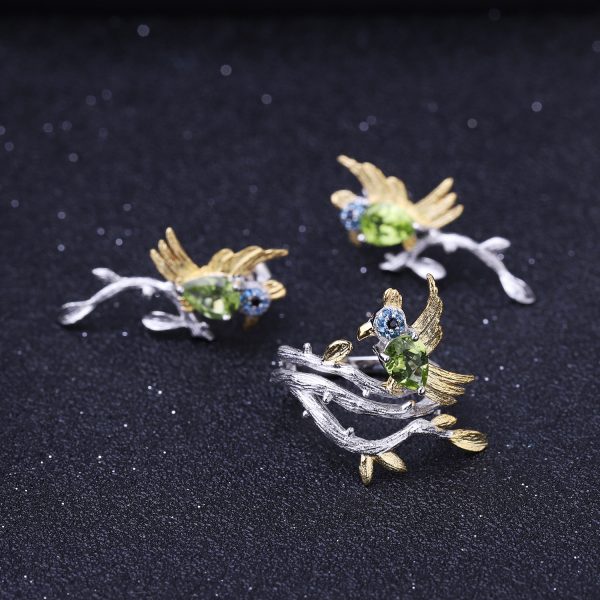 Gemstone Earrings-C7771E - 图片 4