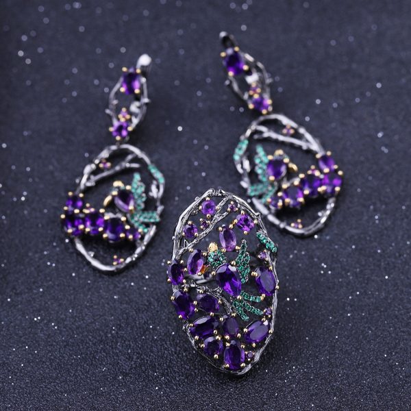 Gemstone Earrings-C7763E-1 - 图片 5