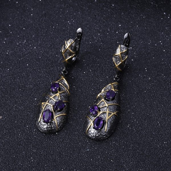 Gemstone Earrings-C7880E - 图片 6