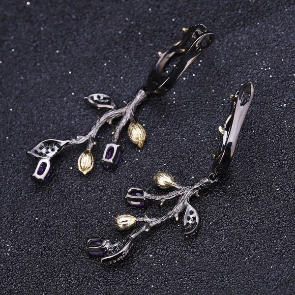 Gemstone Earrings-C7633E - 图片 4