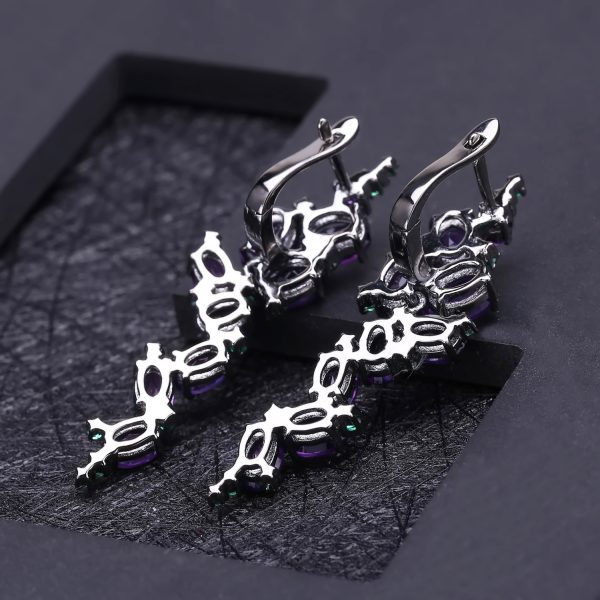Gemstone Earrings-C4641E - 图片 4