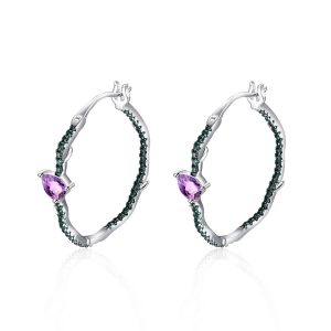 Gemstone Earrings-C8212E