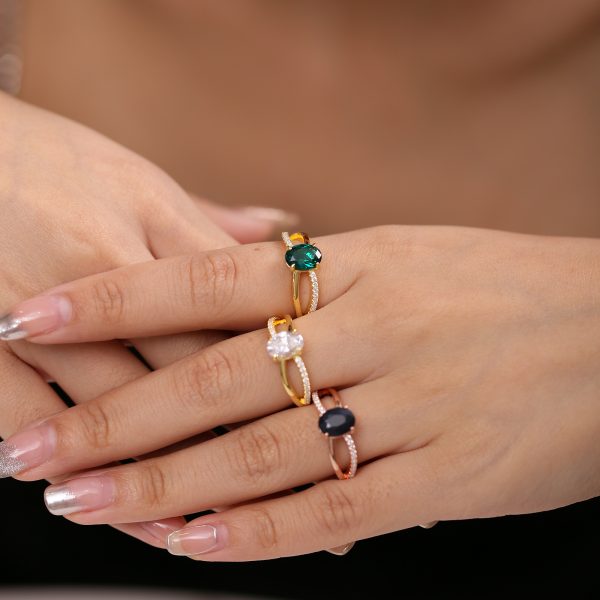 Gemstone Rings-  OL0929RDSA-R - 图片 3
