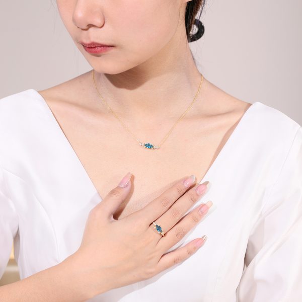 Gemstone Necklace- OL1025NT150-H - 图片 4