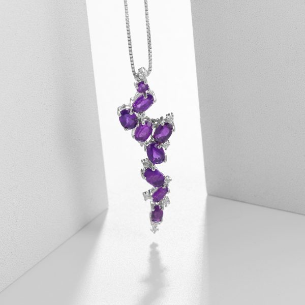 Gemstone Necklace-C4640P - 图片 3