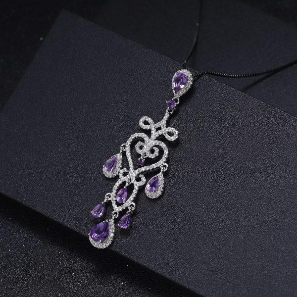 Gemstone Necklace-C3087P - 图片 3