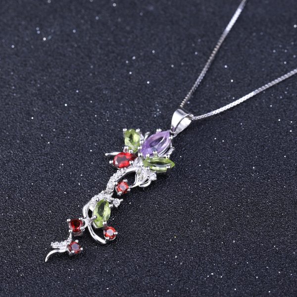 Gemstone Necklace-K569P - 图片 4