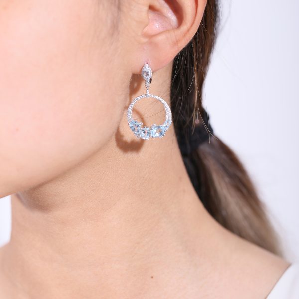 Gemstone Earrings-C3080E - 图片 3
