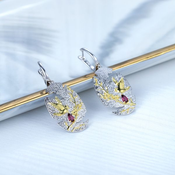 Gemstone Earrings-C7942E - 图片 3
