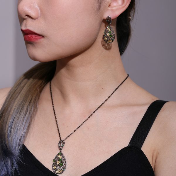 Gemstone Earrings-C7937E - 图片 5