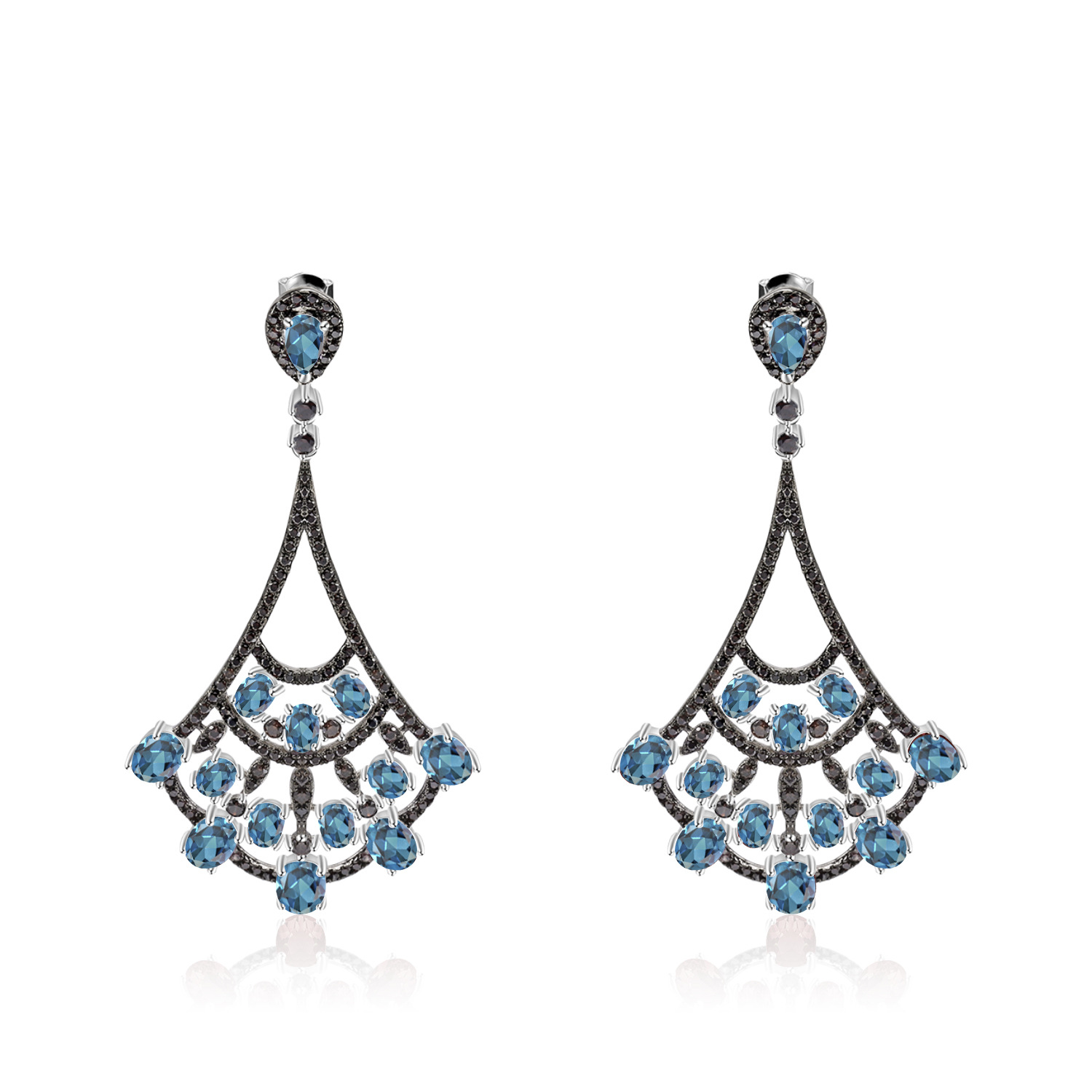 Gemstone Earrings-W0317E - 图片 4