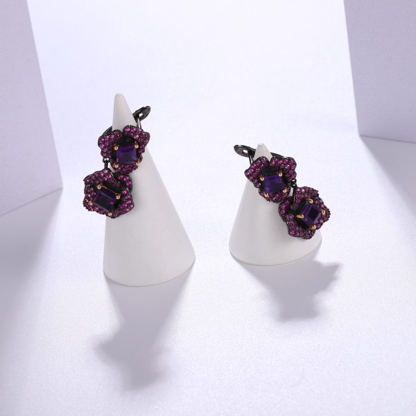 Gemstone Earrings-C8234E - 图片 4