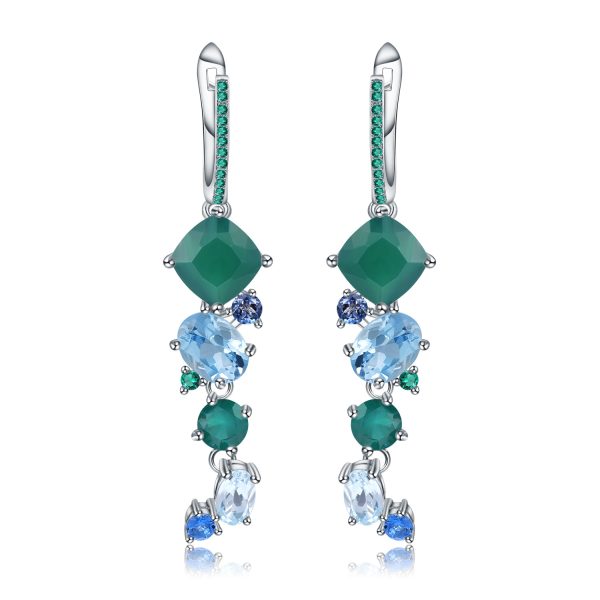 Gemstone Earrings-C7745E - 图片 3