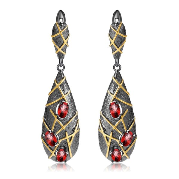 Gemstone Earrings-C7880E - 图片 3