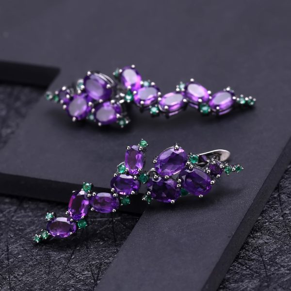 Gemstone Earrings-C4641E - 图片 5
