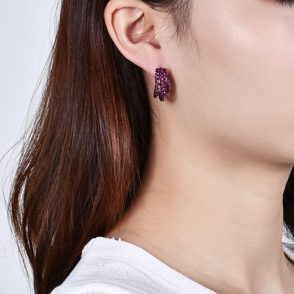 Gemstone Earrings-C8965E-b - 图片 4