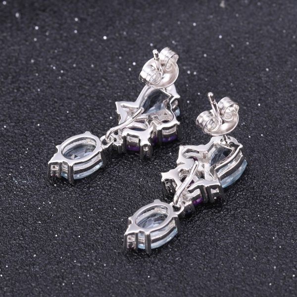 Gemstone Earrings-C7645E - 图片 5