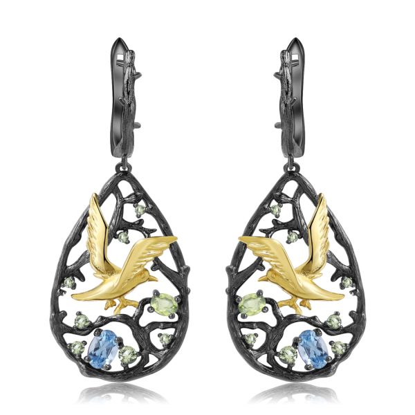 Gemstone Earrings-C7930E - 图片 2