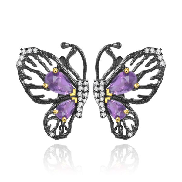 Gemstone Earrings-C8342E - 图片 3