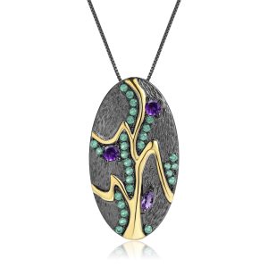Gemstone Necklace-C7616P