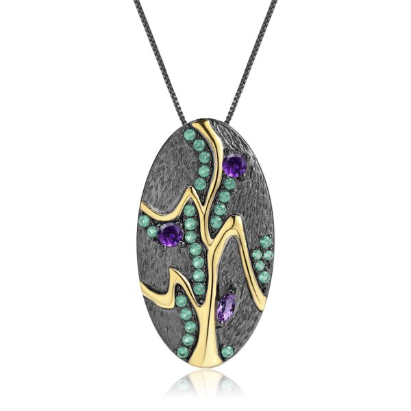 Gemstone Necklace-C7616P