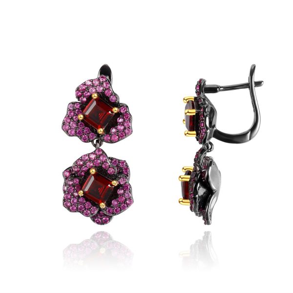 Gemstone Earrings-C8234E - 图片 3