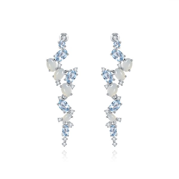 Gemstone Earrings-C4640E - 图片 3