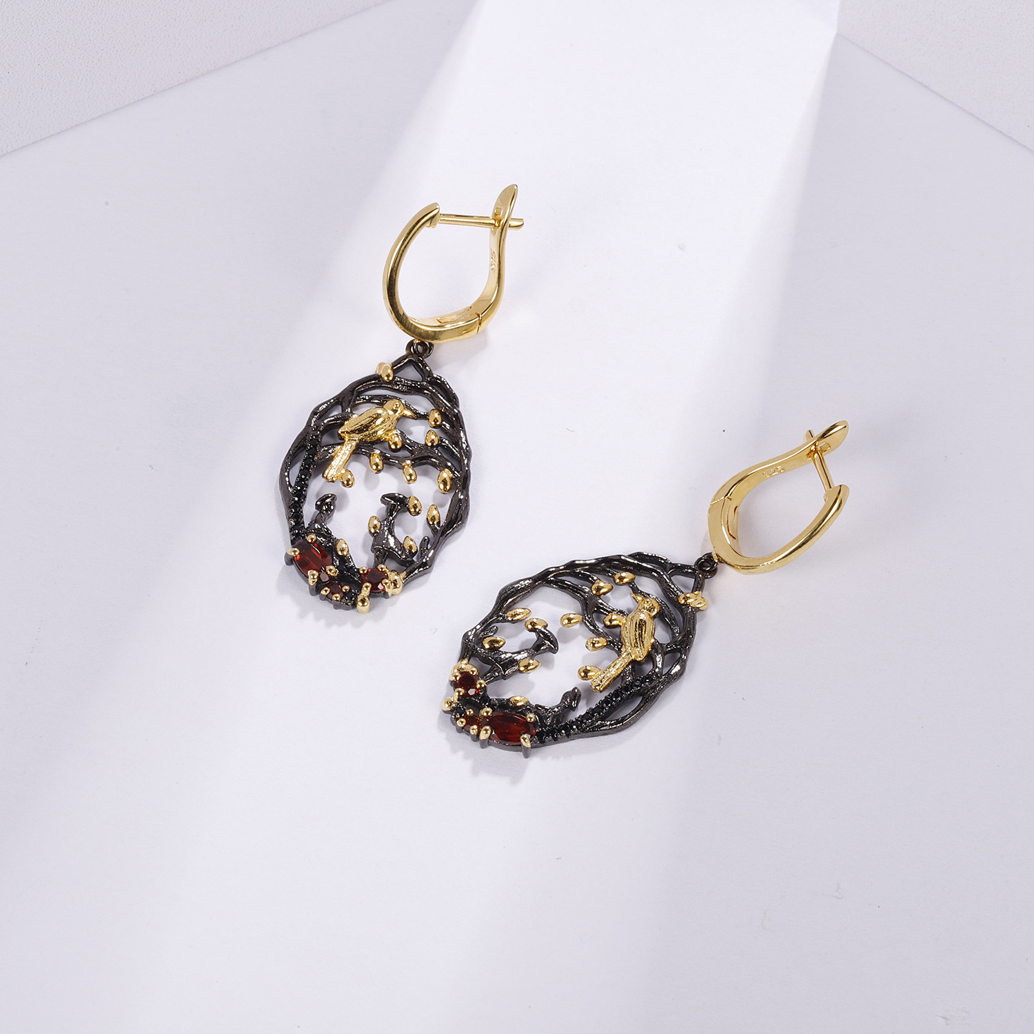 Gemstone Earrings-C8198E - 图片 7