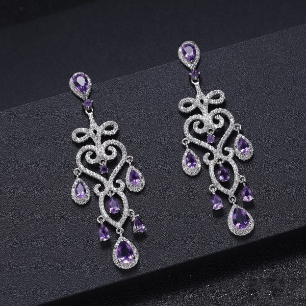 Gemstone Earrings-C3087E - 图片 4