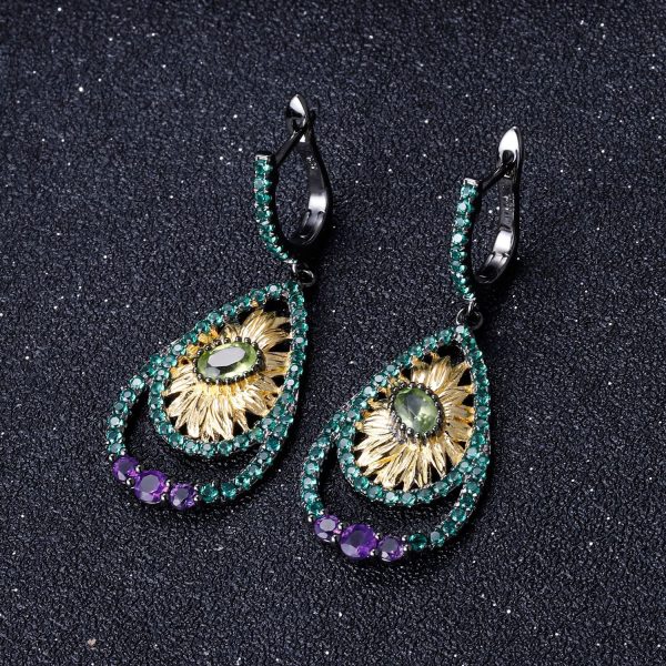 Gemstone Earrings-C7611E - 图片 5