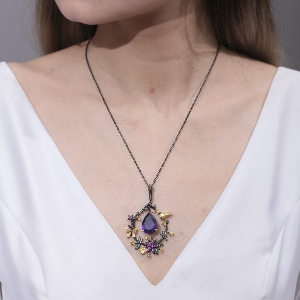 Gemstone Necklace-C8221P - 图片 5
