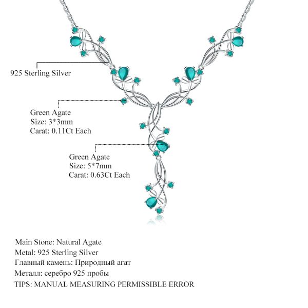 Gemstone Necklace-K004N - 图片 2