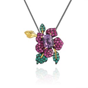 Gemstone Necklace-C8222BHP