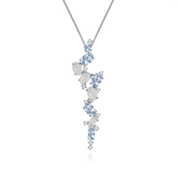 Gemstone Necklace-C4640P - 图片 5