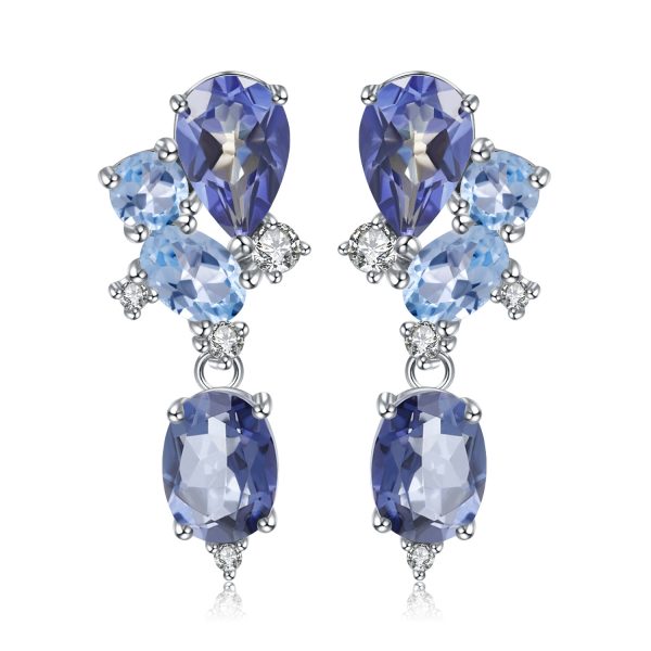 Gemstone Earrings-C7645E - 图片 6