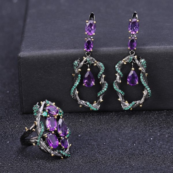 Gemstone Earrings-C7748E - 图片 6
