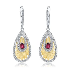 Gemstone Earrings-C7613E