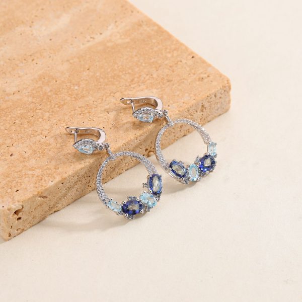 Gemstone Earrings-C3080E - 图片 4