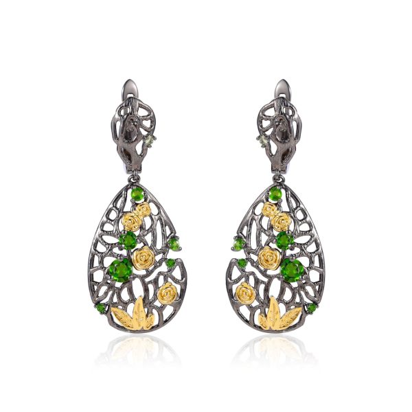 Gemstone Earrings-C7937E - 图片 2