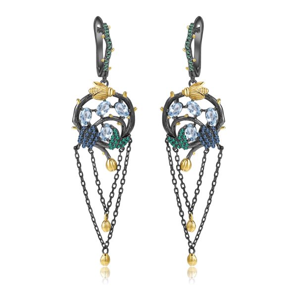 Gemstone Earrings-C7750E - 图片 4