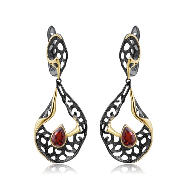 Gemstone Earrings-C7914E - 图片 3